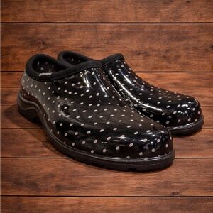 Women’s Polka dot Sloggers / garden shoes
